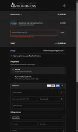 A Race Against Blindness coupon verification screenshot