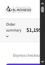 A Race Against Blindness coupon verification screenshot