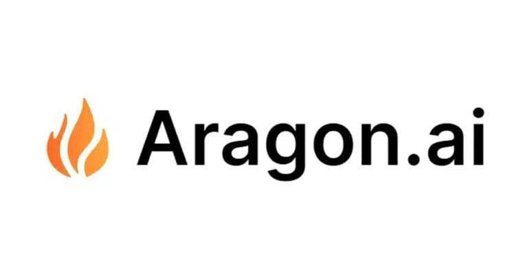Aragon AI promo code screenshot showing code SAVE55 applied at Aragon AI checkout page. Uploaded by SimplyCodes community member TreasureKnight7574 on Sep 6, 2025
