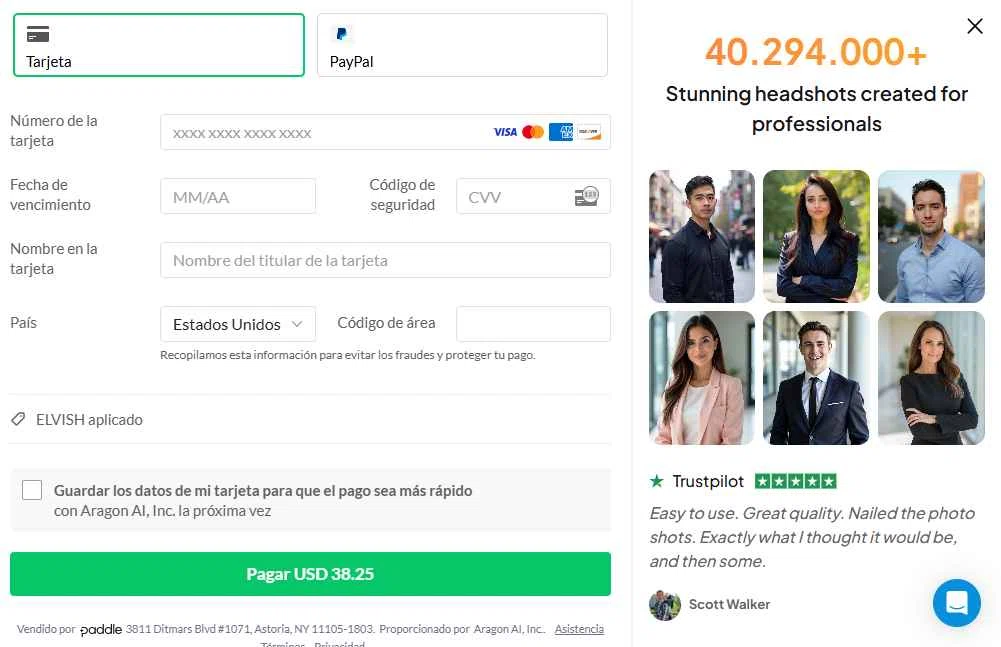 Aragon AI checkout page showing Aragon AI promo code box | Screenshot taken by SimplyCodes community member on Jan 8, 2026