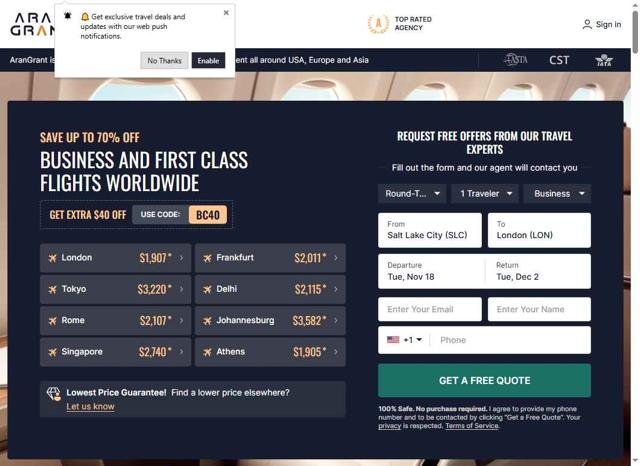 Arangrant.com checkout page showing Arangrant.com promo code box | Screenshot taken by SimplyCodes community member on Sep 19, 2025