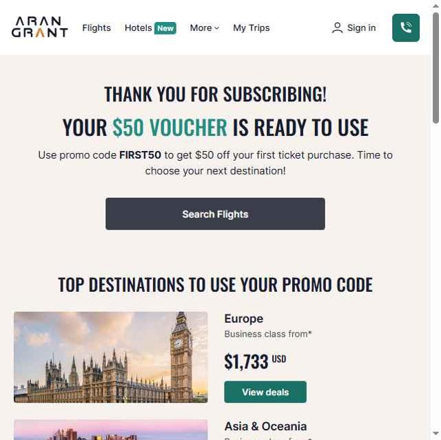 Arangrant.com checkout page showing Arangrant.com promo code box | Screenshot taken by SimplyCodes community member on Aug 25, 2025