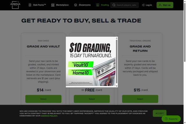 Arena Club checkout page showing Arena Club promo code box | Screenshot taken by SimplyCodes community member on Sep 8, 2025