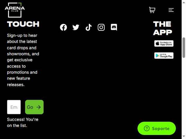 Arena Club checkout page showing Arena Club promo code box | Screenshot taken by SimplyCodes community member on Sep 8, 2025