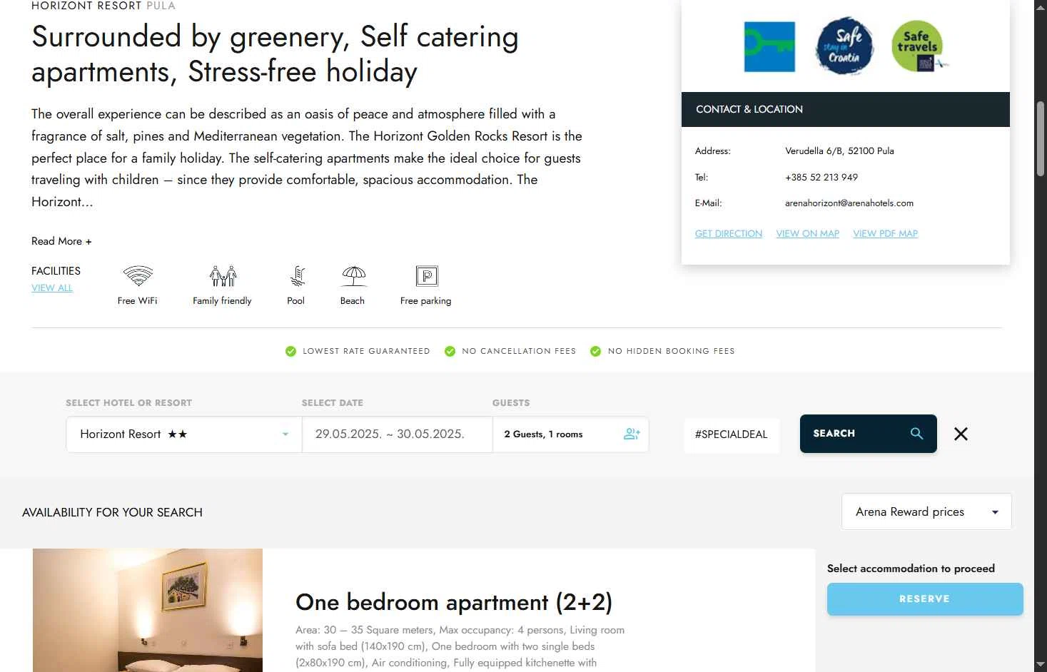 Arena Hotels checkout page showing Arena Hotels promo code box | Screenshot taken by SimplyCodes community member on May 29, 2025