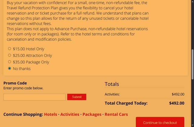 aRes Travel checkout page showing aRes Travel promo code box | Screenshot taken by SimplyCodes community member on Jul 28, 2025
