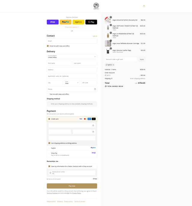 Argos Fragrances checkout page showing Argos Fragrances discount code box | Screenshot taken by SimplyCodes community member on Sep 15, 2025