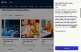 ARIA Resort & Casino coupon verification screenshot