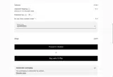 Armani coupon verification screenshot