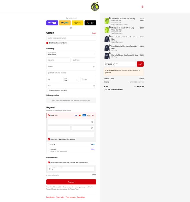 Armed American Supply checkout page showing Armed American Supply promo code box | Screenshot taken by SimplyCodes community member on Aug 25, 2025