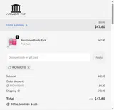RICHARD10 coupon verification screenshot