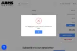 Arms Unlimited coupon verification screenshot