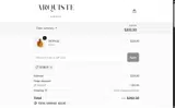 Arquiste Perfumes coupon verification screenshot