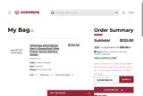 Arkansas Razorbacks coupon verification screenshot