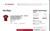 Arkansas Razorbacks coupon verification screenshot