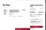 Arkansas Razorbacks coupon verification screenshot
