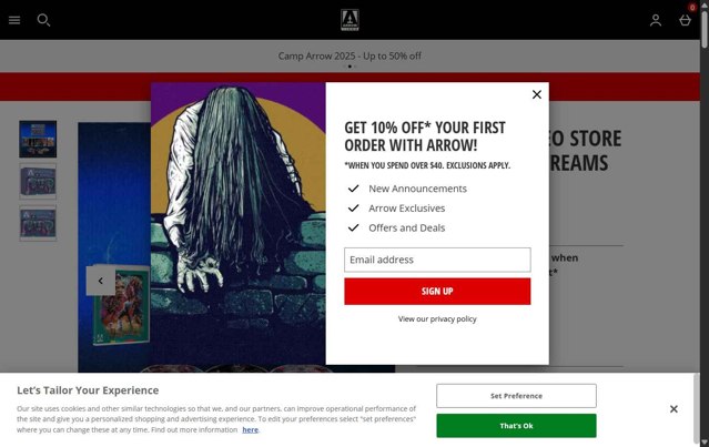 Arrow Video checkout page showing Arrow Video promo code box | Screenshot taken by SimplyCodes community member on Jul 25, 2025