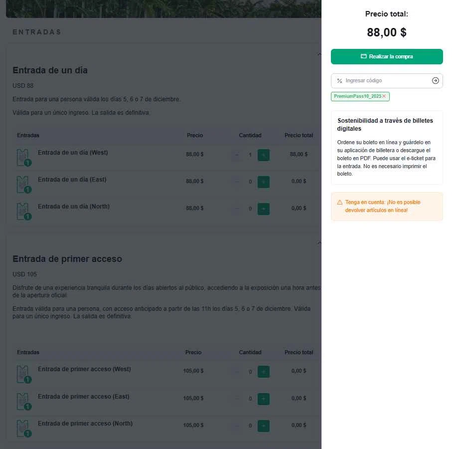Art Basel checkout page showing Art Basel promo code box | Screenshot taken by SimplyCodes community member on Dec 3, 2025