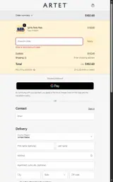 Artet coupon verification screenshot