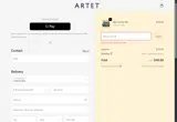 Artet coupon verification screenshot