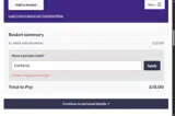 EXPRESS coupon verification screenshot