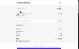 Arthemisclothing coupon verification screenshot