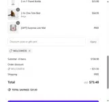 Arthemisclothing coupon verification screenshot