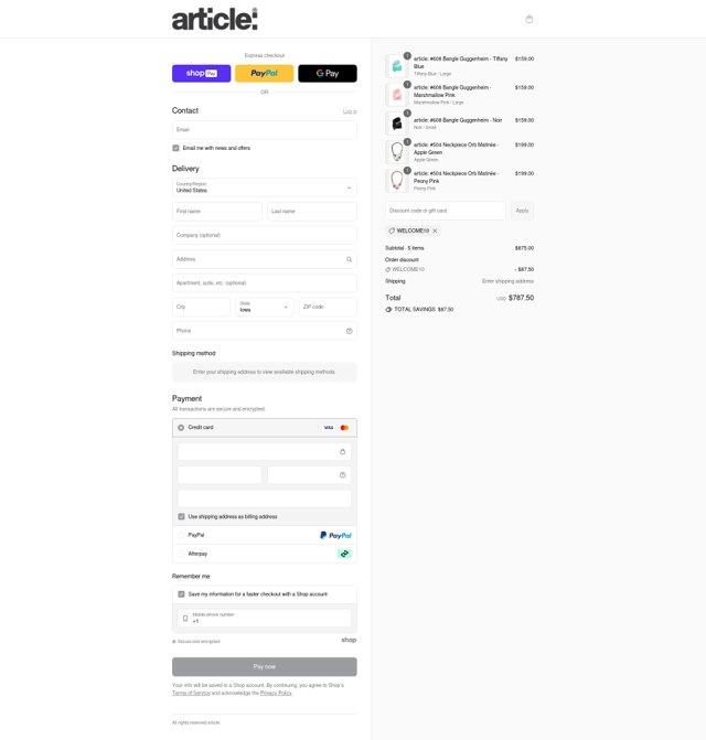 article: checkout page showing article: discount code box | Screenshot taken by SimplyCodes community member on Jul 22, 2025