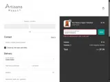 Artisana Market coupon verification screenshot