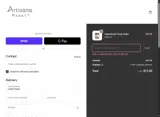 Artisana Market coupon verification screenshot