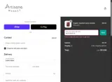 Artisana Market coupon verification screenshot
