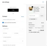 Art of Kava coupon verification screenshot