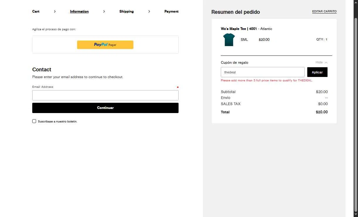 AS Colour checkout page showing AS Colour promo code box | Screenshot taken by SimplyCodes community member on Jan 6, 2026