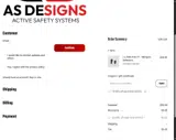 AS Designs coupon verification screenshot