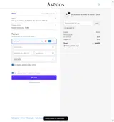 Asēdos coupon verification screenshot
