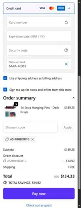 ashhhbor10 coupon verification screenshot