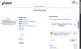 ASICS coupon verification screenshot