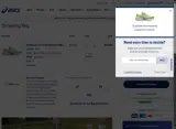 ASICS coupon verification screenshot
