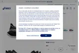 ASICS coupon verification screenshot