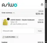 Asiwo coupon verification screenshot