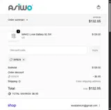 Asiwo coupon verification screenshot