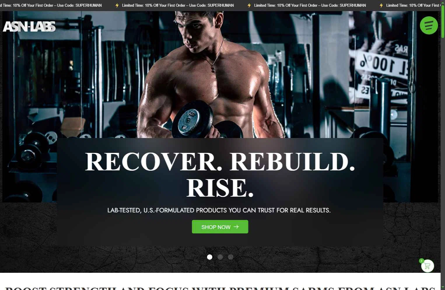 ASN Labs checkout page showing ASN Labs promo code box | Screenshot taken by SimplyCodes community member on Dec 15, 2025