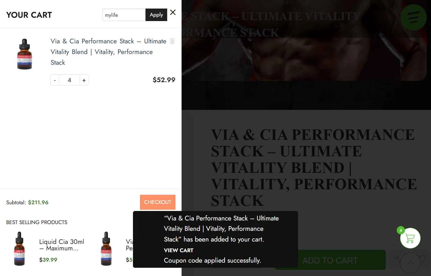 ASN Labs checkout page showing ASN Labs promo code box | Screenshot taken by SimplyCodes community member on Jan 9, 2026