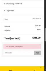 Asolo coupon verification screenshot