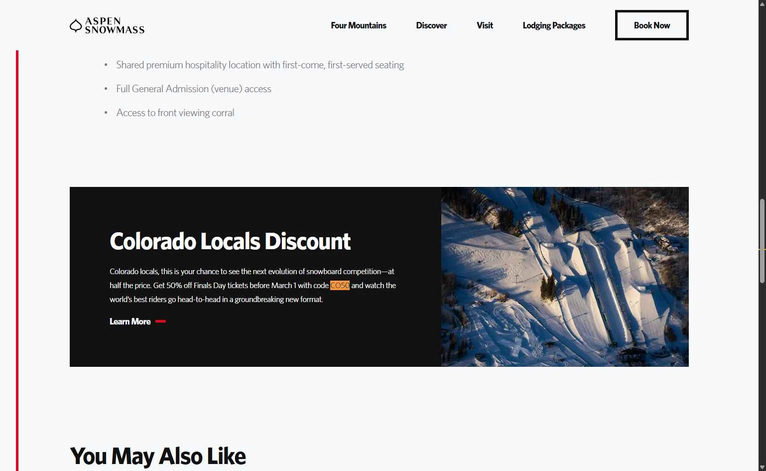 Aspen Snowmass checkout page showing Aspen Snowmass discount code box | Screenshot taken by SimplyCodes community member on Oct 13, 2025