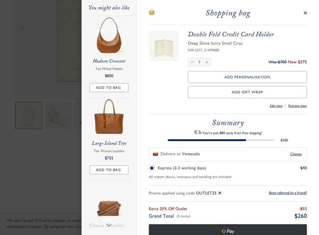 Aspinal of London checkout page showing Aspinal of London discount code box | Screenshot taken by SimplyCodes community member on Jul 28, 2025