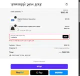 THXMOM coupon verification screenshot