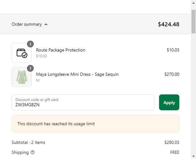Asta Resort checkout page showing Asta Resort discount code box | Screenshot taken by SimplyCodes community member on Aug 21, 2025