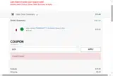SKIN coupon verification screenshot