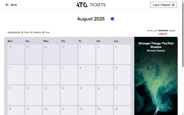 ATG Tickets checkout page showing ATG Tickets discount code box | Screenshot taken by SimplyCodes community member on Aug 31, 2025